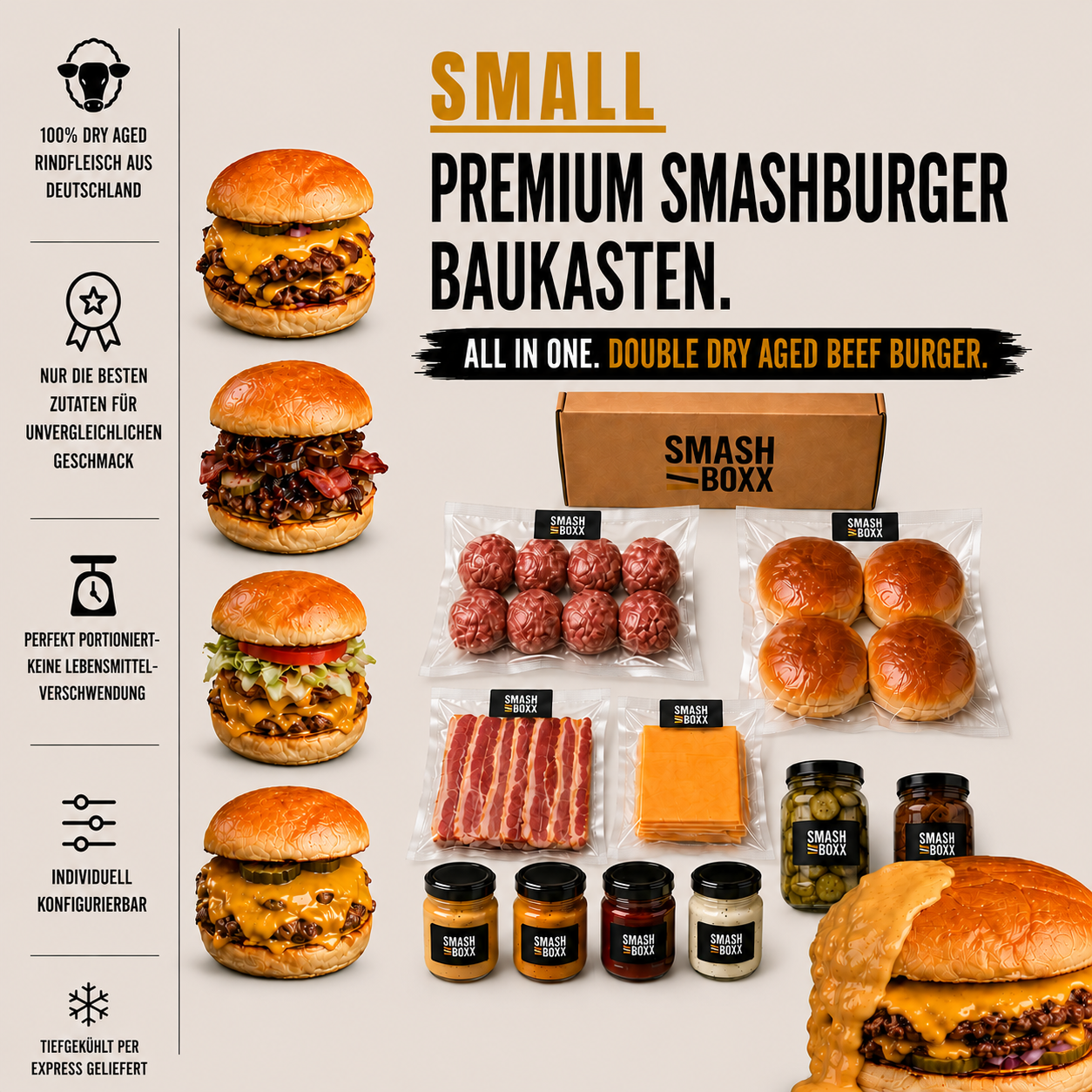 SMALL - SMASHBOXX - Burger Baukasten