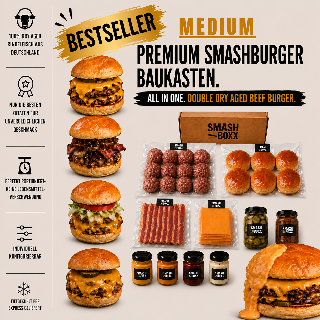 MEDIUM - SMASHBOXX - Burger Baukasten