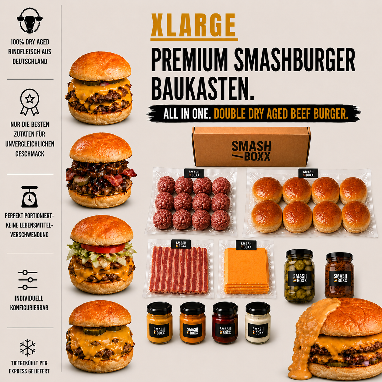 XLARGE - SMASHBOXX - Burger Baukasten