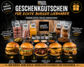 Saftige Burger verschenken
