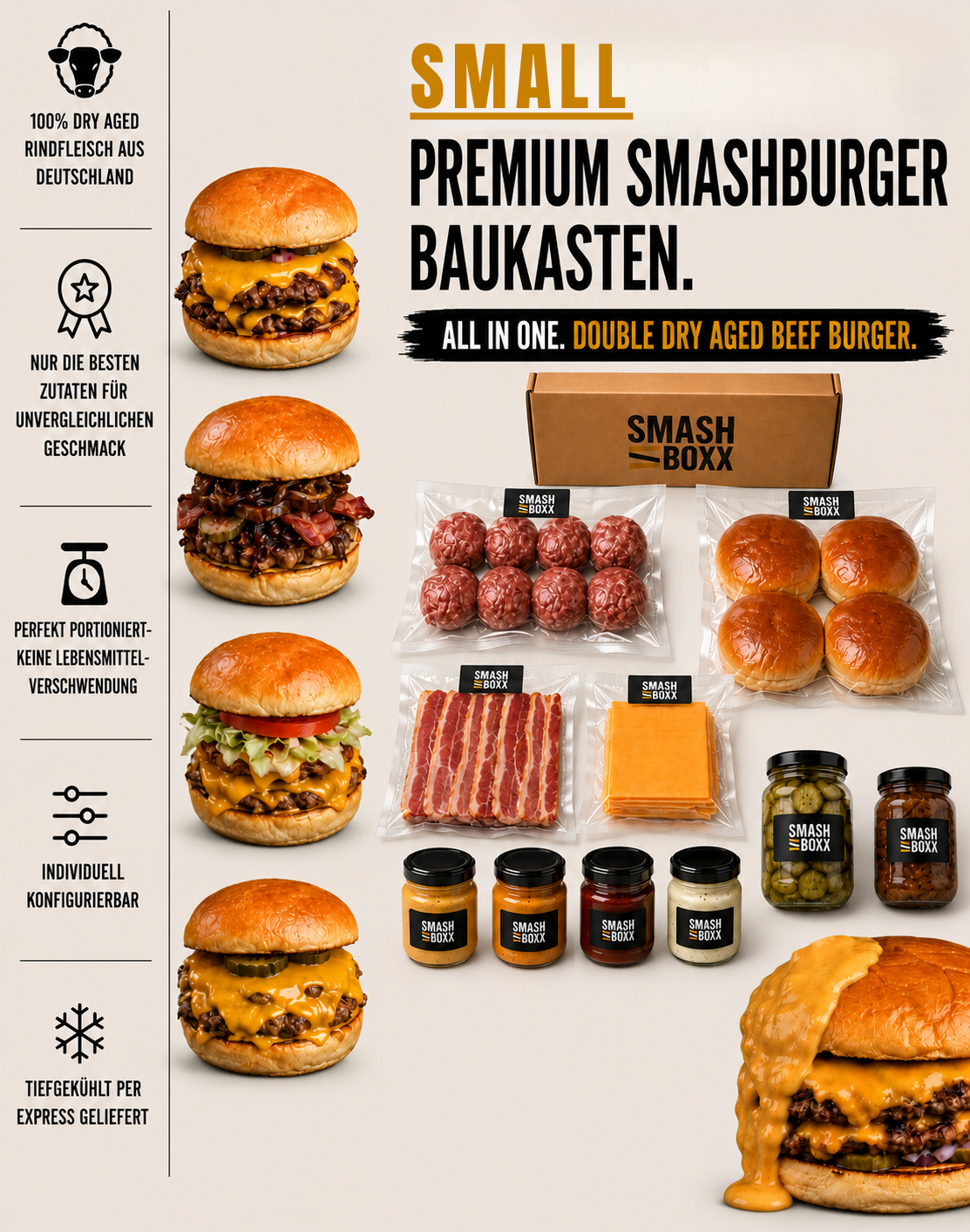 SMALL - SMASHBOXX - Burger Baukasten