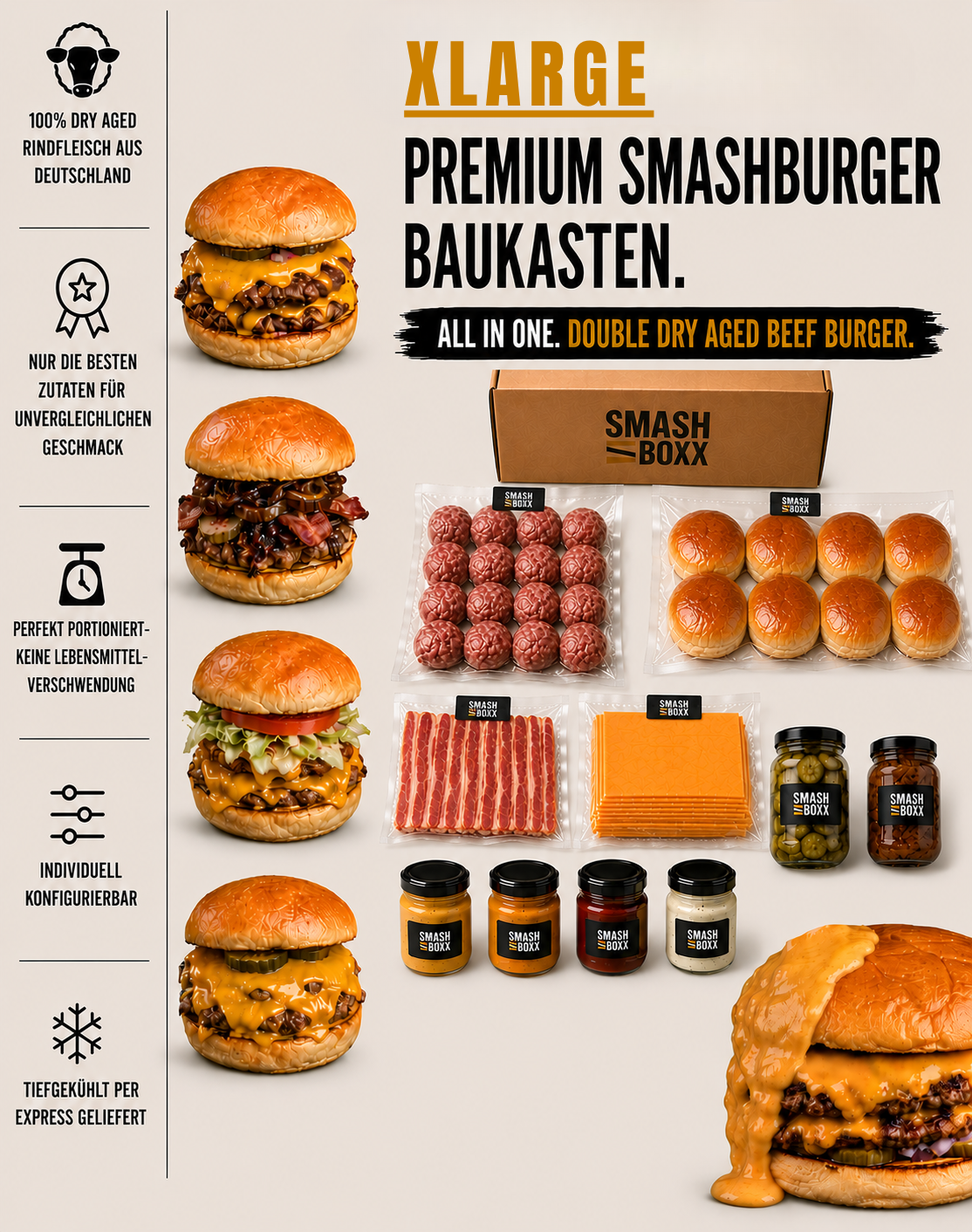 XLARGE - SMASHBOXX - Burger Baukasten